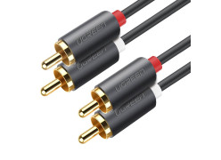 כבל אודיו UGREEN 10519 RCA x2 Male to Male - 3m