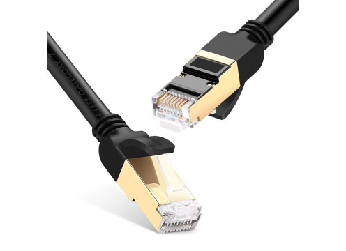 UGREEN CAT7 F/FTP | 10Gbps | 600MHz | 28AWG | 5m Gold Plated Cable