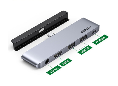 UGREEN USB-C to HDMI | USB-A x2 | 3.5 mm | USB-C | PD 100W Dock