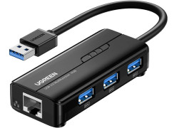 UGREEN USB-A to USB-A3.0 x3 + 1G LAN Hub