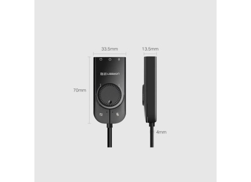 UGREEN USB-A to 3.5 Headphones + Mic CM129 Adapter