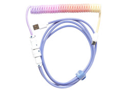 כבל USB-A ל-USB-C מסולסל Ducky Coiled - צבע כחול Afterglow