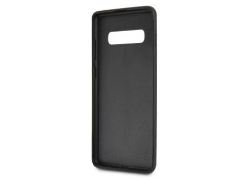 CG Mobile Galaxy S10+ BMW Logo Carbon PU Leather Case - Black