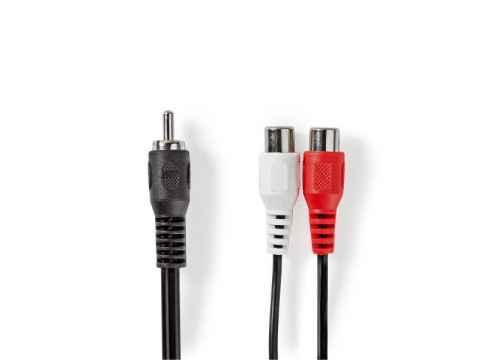 Cable RCA Male to 2x RCA Female 0.2m