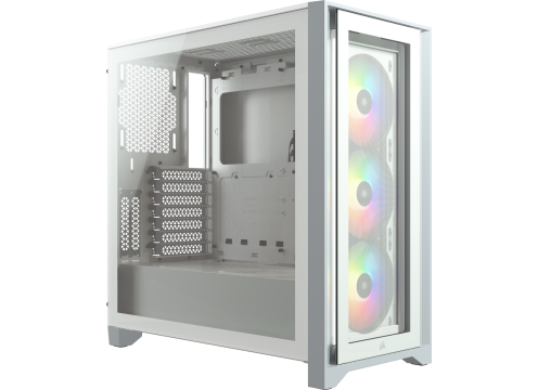 מארז מחשב Corsair iCUE 4000X RGB TG White