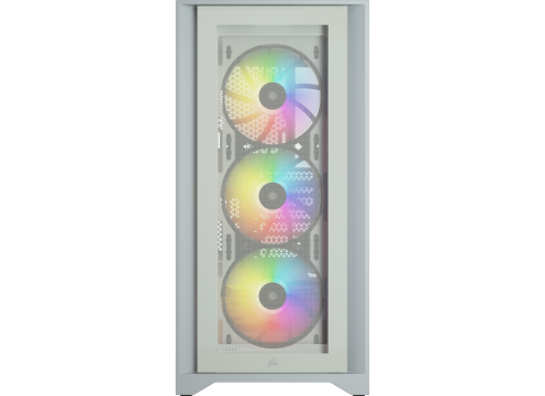 מארז מחשב Corsair iCUE 4000X RGB TG White