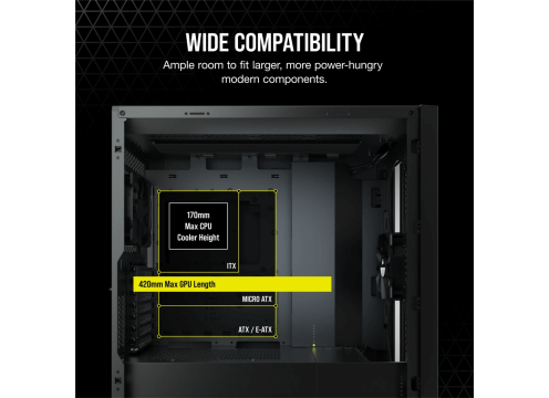מארז מחשב Corsair 5000D Airflow TG Black