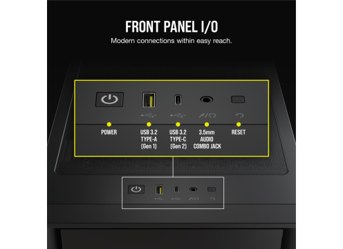 מארז מחשב Corsair 4000D RGB Airflow