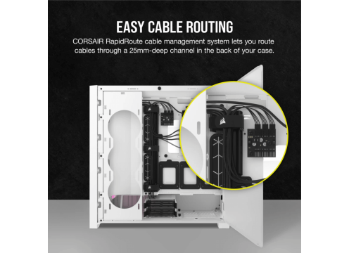 מארז מחשב Corsair iCUE 5000D RGB Airflow White