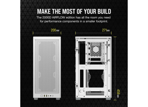 Corsair 2000D Airflow Mini Case White