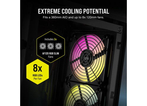 מארז מחשב Corsair 2000D iCUE RGB Airflow Mini