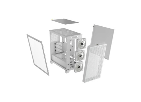 מארז מחשב Corsair 3000D RGB Airflow White