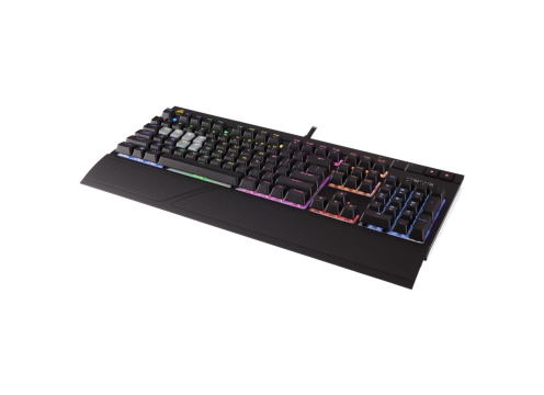 מקלדת גיימינג מכאנית Corsair STRAFE RGB Cherry MX Silent עברית/אנגלית