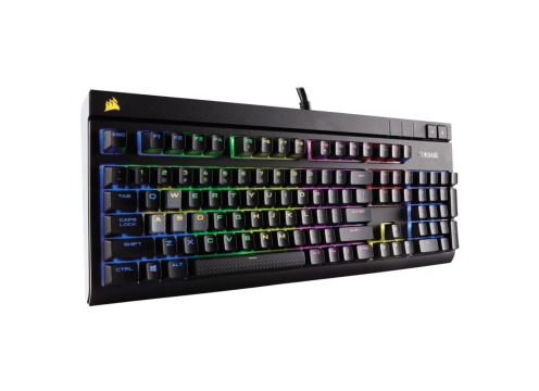 מקלדת גיימינג מכנית שקטה Corsair STRAFE RGB  Cherry MX