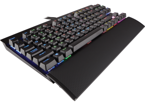 מקלדת גיימינג מכאנית Corsair K65 LUX RGB Cherry MX Red עברית/אנגלית