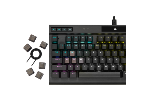 מקלדת גיימינג מכאנית Corsair K70 RGB TKL Cherry MX Red עברית/אנגלית