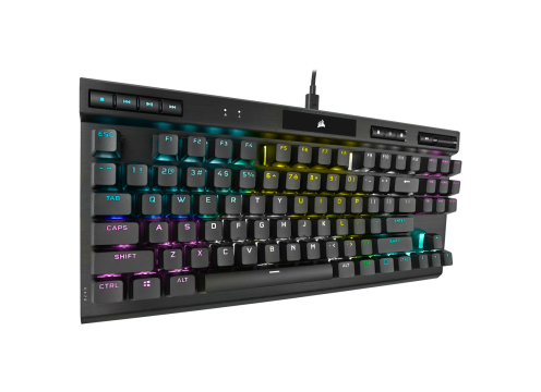 מקלדת גיימינג מכאנית Corsair K70 RGB TKL Cherry MX Red עברית/אנגלית
