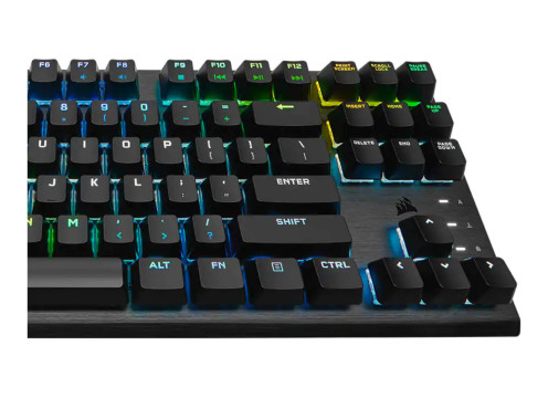 מקלדת גיימינג מכאנית אופטית Corsair K60 PRO TKL RGB OPX עברית/אנגלית