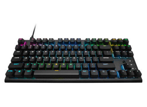 מקלדת גיימינג מכאנית אופטית Corsair K60 PRO TKL RGB OPX עברית/אנגלית