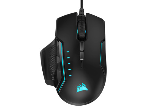 עכבר גיימינג Corsair GLAIVE RGB PRO צבע שחור