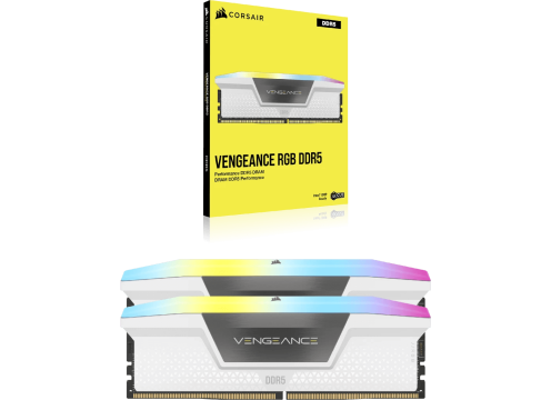 Corsair DDR5 32G (2x16G) 6400 CL36 Vengeance RGB White