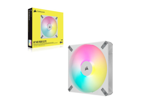 Corsair iCUE AF140 RGB ELITE 140mm PWM White Fan