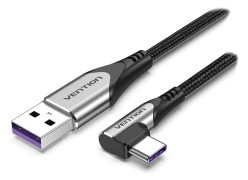 Vention USB-A to USB-C (90°) Super Charge 1m Cable