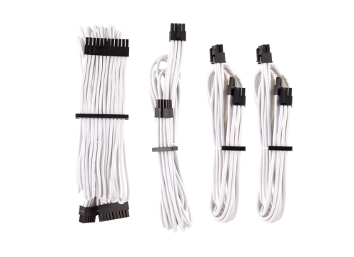 Corsair Premium Individually Sleeved PSU Cables Starter Kit Type 4 Gen 4 – White