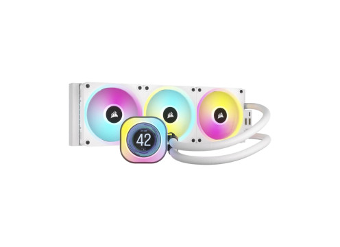 Corsair iCUE Link LCD H150i white RGB Performance Liquid CPU Cooler