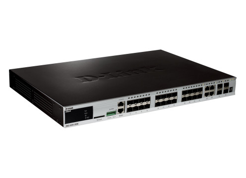 Switch 24-port Gigabit 20X SFP ports + 4x SFP/base-T ports + 4x 10G SFP+ Stack/uplink ports