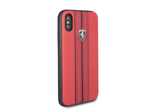 CG Mobile IPhone X/XS FERRARI PU Leather Hard case OFF TRACK LOGO - Red