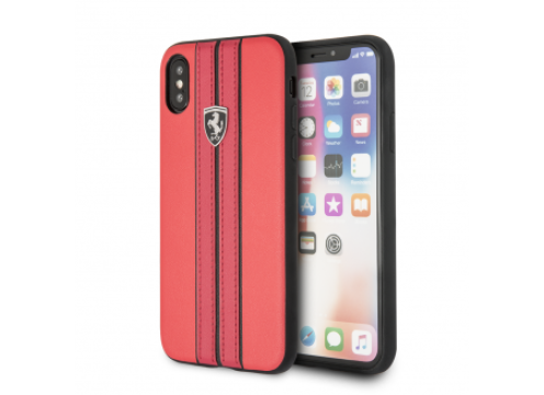 CG Mobile IPhone X/XS FERRARI PU Leather Hard case OFF TRACK LOGO - Red