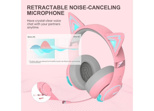 Edifier G5BT Wireless Low Latency Gaming Headset Pink Cat Version