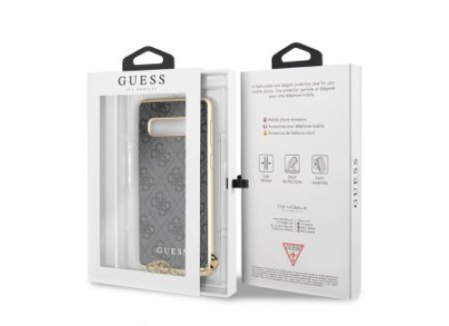 Galaxy S10 GUESS Logo CHARMS COLLECTION Hard Case - Grey