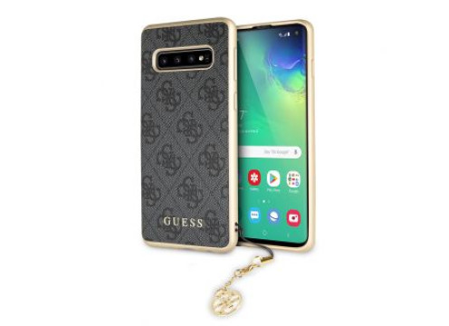 Galaxy S10 GUESS Logo CHARMS COLLECTION Hard Case - Grey