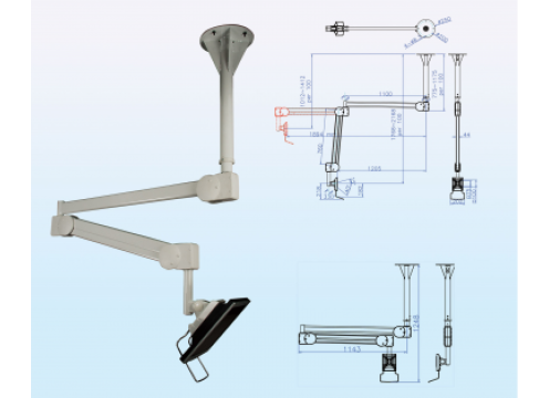 IPPON Hospital Monitor Arm Ceiling Mount 8kg