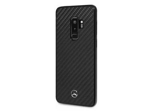 CG Mobile כיסוי קשיח מקרבון (פחמן) לסמסונג גלקסי S9+ בצבע שחור מרצדס רשמי