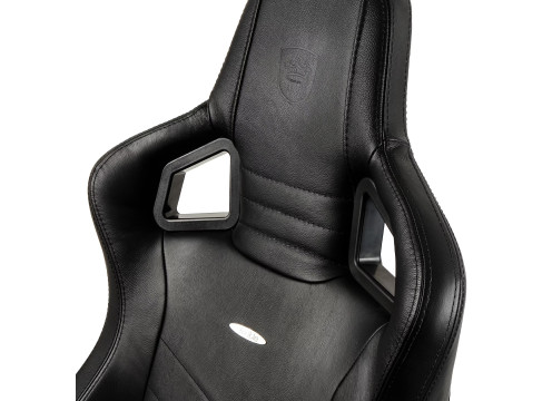 כיסא גיימינג משרדי עור אמיתי Noblechairs EPIC Real Leather Black שחור