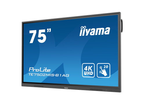 מסך מגע אינטראקטיבי IIYAMA 75" ProLite VA 4K infrared 20pt Touch