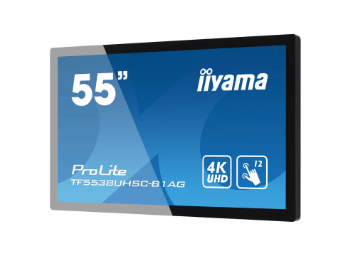מסך מגע IIYAMA 55" ProLite IPS 4K UHD PCAP 12pt Touch Open Frame