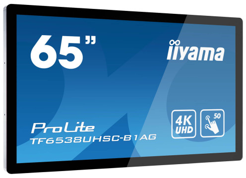 IIYAMA 65" ProLite 50pt Open Frame PCAP Touch 4K 8ms Monitor