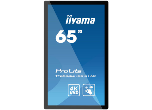 מסך מגע IIYAMA 65" ProLite IPS 4K UHD PCAP 50pt Touch Open Frame