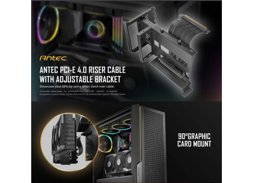 Antec PCIE4 Vertical GPU Bracket Black