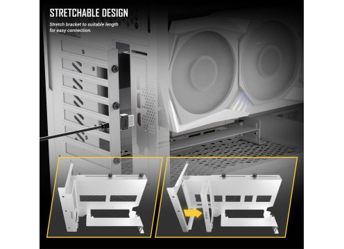 Antec PCIE4 Vertical GPU Bracket White