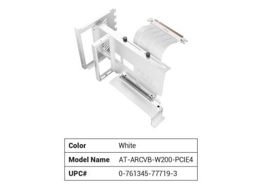 Antec PCIE4 Vertical GPU Bracket White