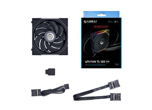 Lian-Li Cooler 120mm TL120 Reverse UNI Black Fan