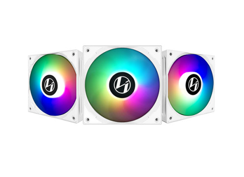 LIAN-LI Cooler 120mm ARGB ST120-3 White - 3 Fan