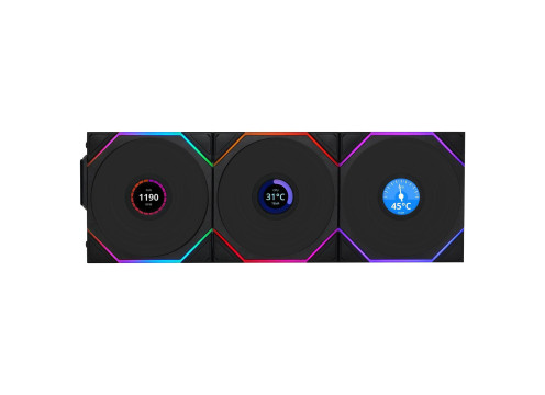 Lian-Li TL120 UNI Wireless LCD 120mm Black 3x Fans