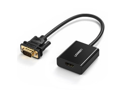 UGREEN HDMI Female to VGA Male with 3.5mm and micro USB Converter