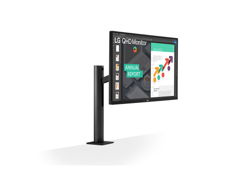 מסך מחשב LG 27" Ergo IPS QHD 75Hz 5ms
